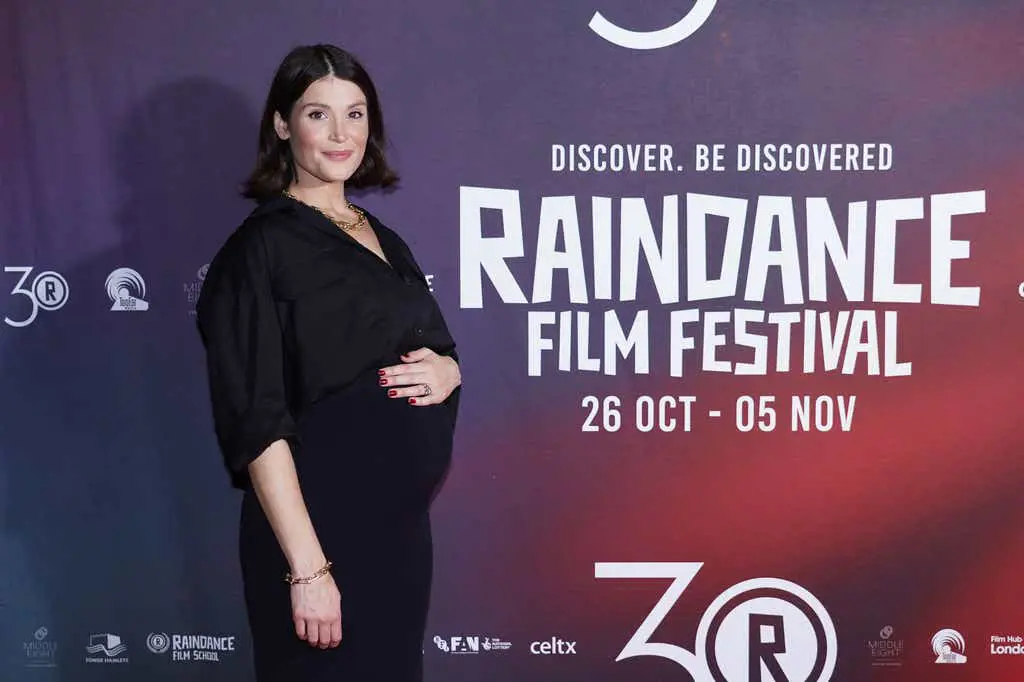 Gemma Arterton arrived at Raindance Film Festival with a baby bump