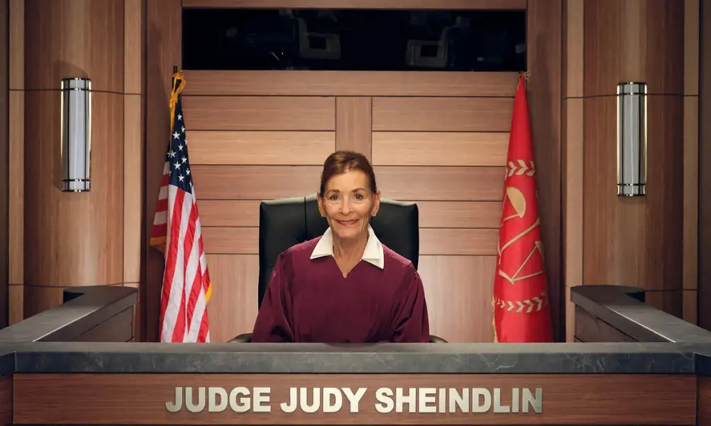Judy Sheindlin on set of Judy Justice