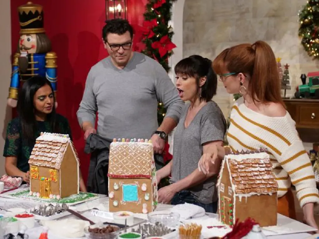 The judges for the Holiday Gingerbread Showdown are really sweet and helpful to the entire group