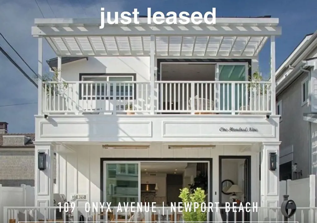 The perfect Balboa Island beach house leased  in 2021 by Allie Lutz client