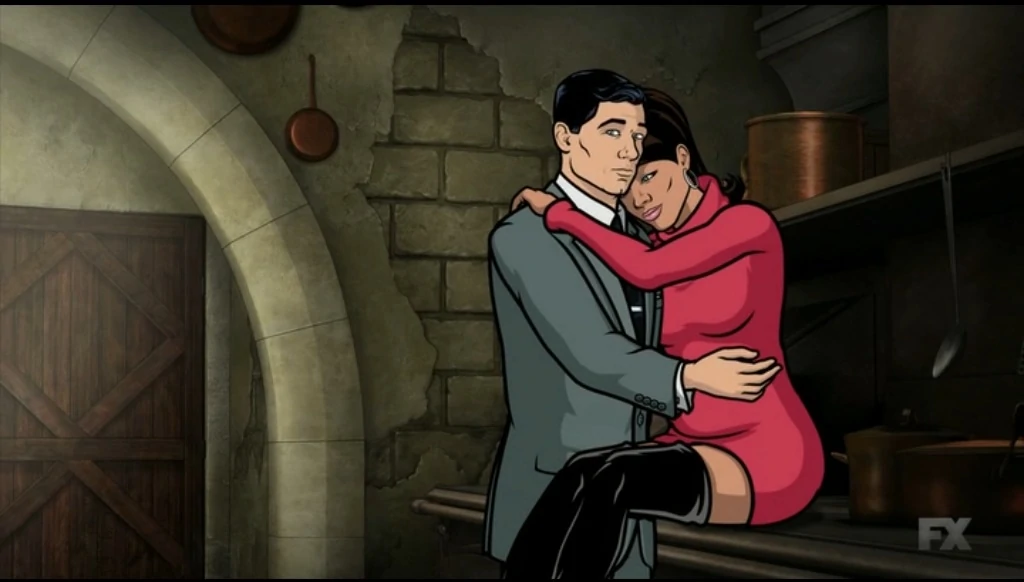 Lana has a vulnerable moment and hugs Archer for comfort in House Call