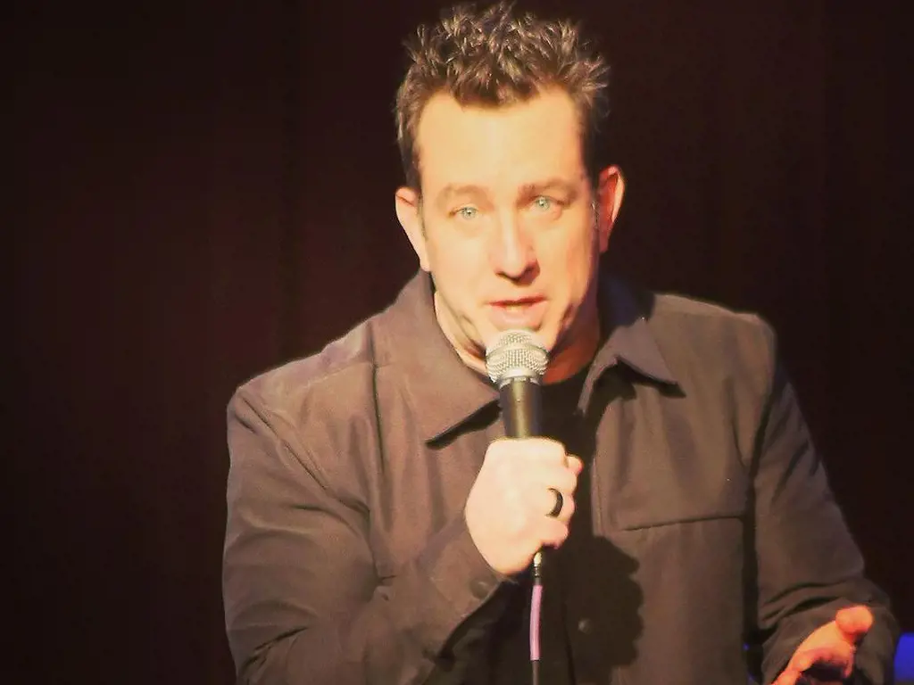 Jamie Lissow during one of his stand-up comedy shows.