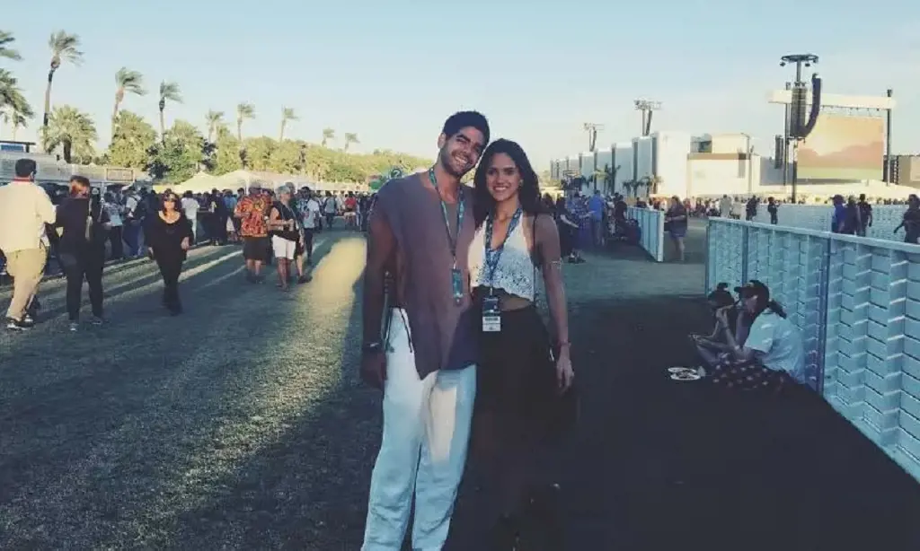 Edgardo Canales And His Wife Adria Arjona attends Coachella together