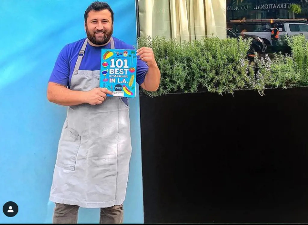 Daniele Uditi promoting his recipe book