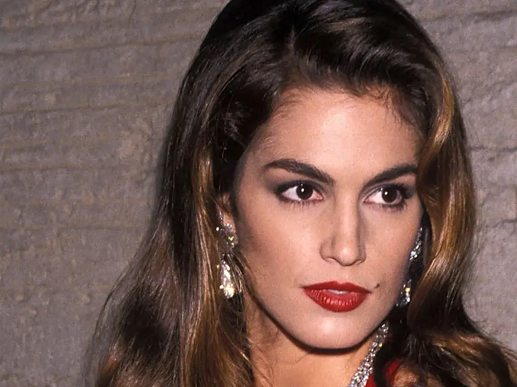 Cindy Crawford photographed during her modelling years.