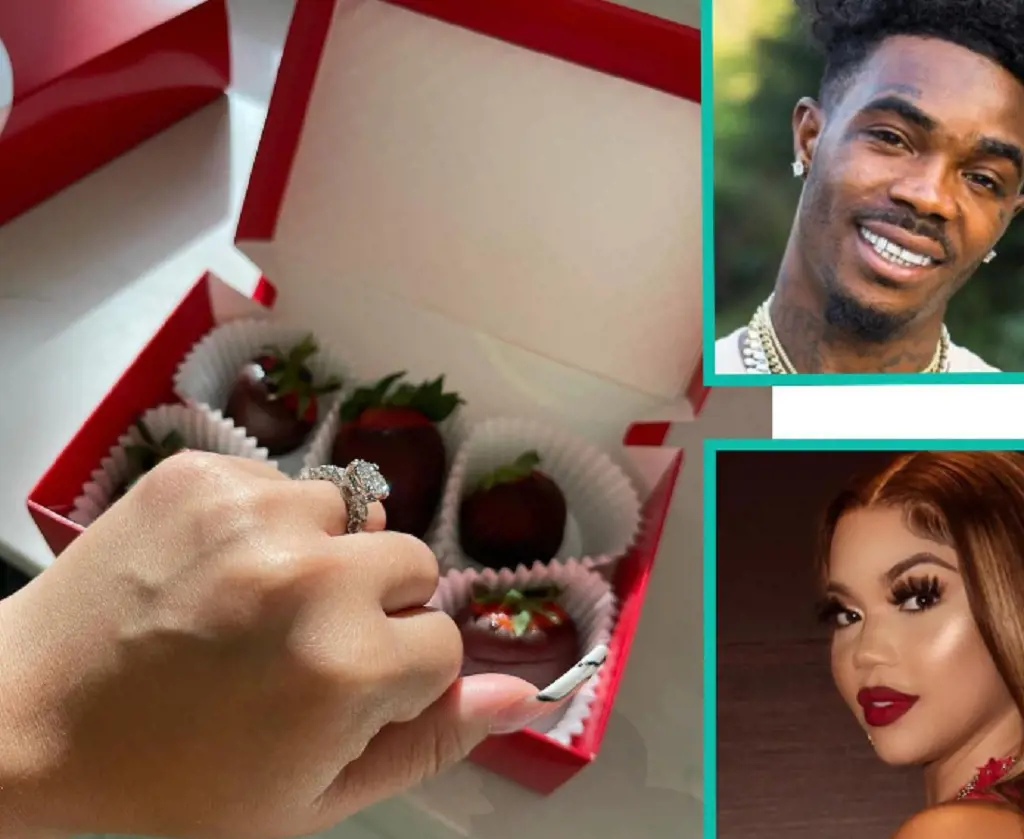 The picture of Renni's engagement ring was shared on Instagram after her boyfriend popped the question