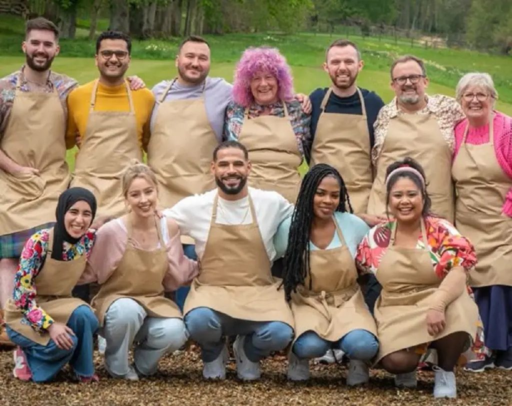 All the 12 contestants of British Bake Off 