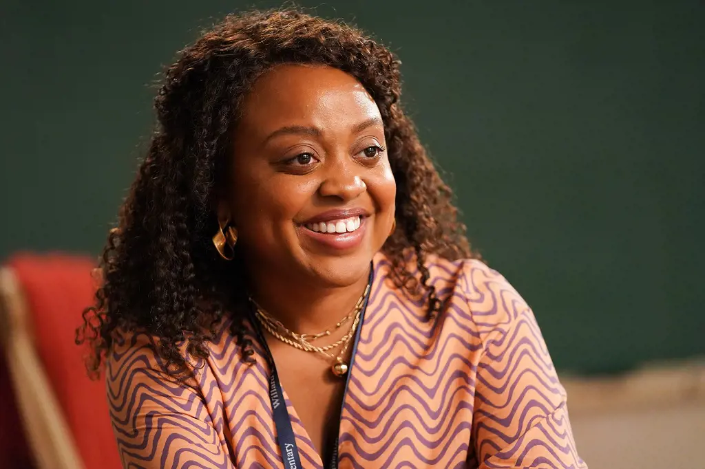 Quinta Brunson appears as second-grade teacher Janine Teagues in “Abbott Elementary,” a mockumentary series she created and developed.