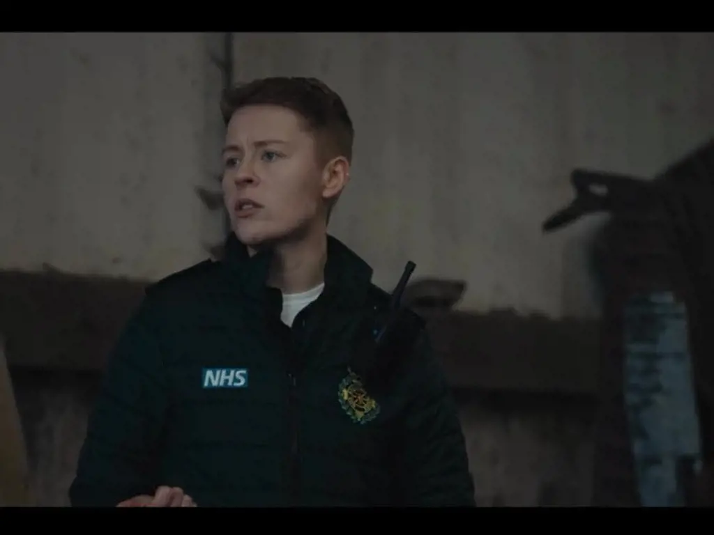 Arin Smethurst in one of the scenes from Casualty.
