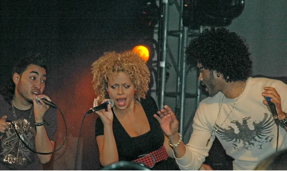 Group 1 Crew at the Generation Rising tour.  From left to right: Pablo Villatoro, Blanca Reyes (Callahan), and Manwell Reyes.