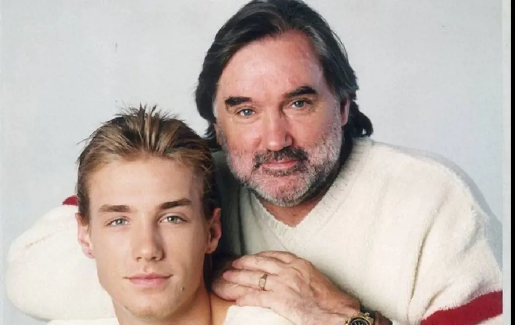 Calum with his father George Best.