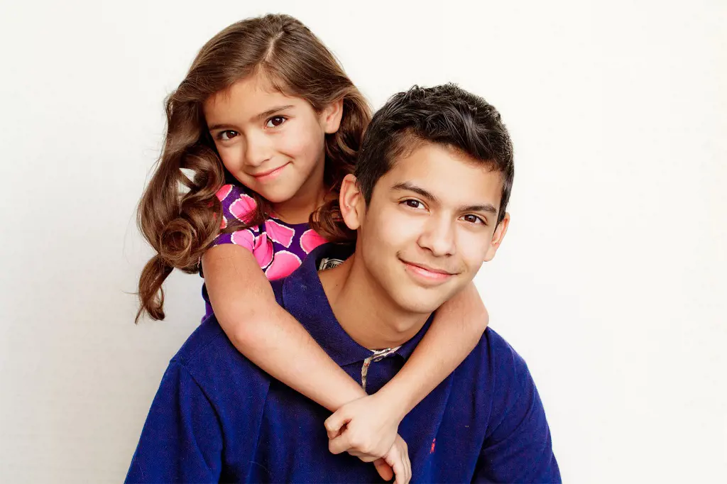 Xolo Mariduena With His Younger Sister Oshun Ramirez, Oshun has already appeared in several commercial, her brother is Cobra Kai star