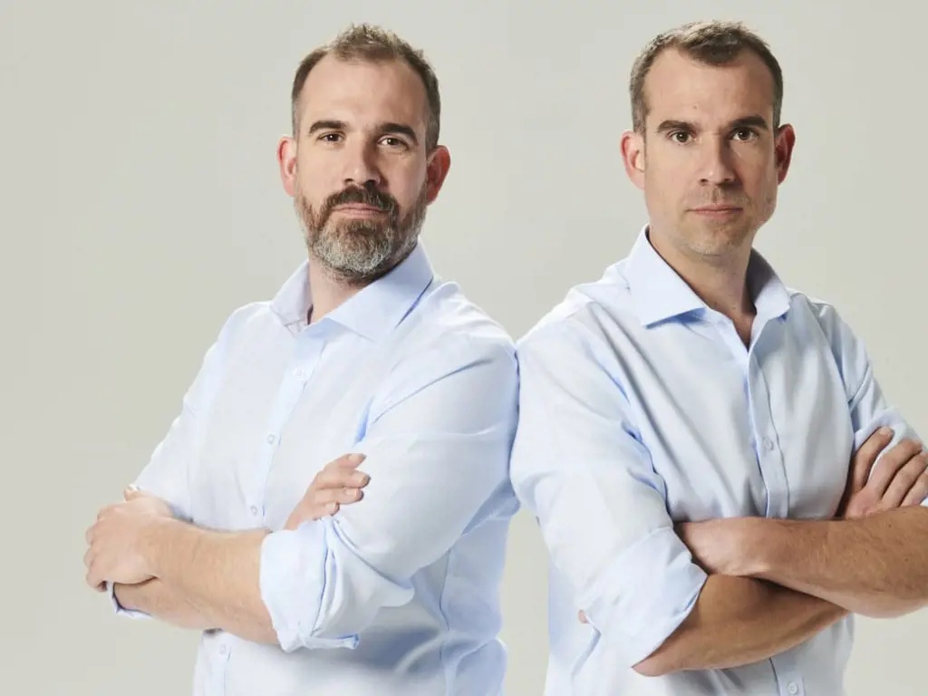 Xand Van Tulleken along with his twin brother, Chris during a photoshoot.