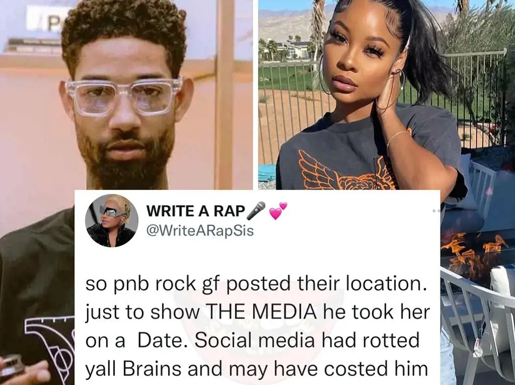 Stephanie Sibounheuang, PNB Rock's girlfriend, posted their location on her Instagram story