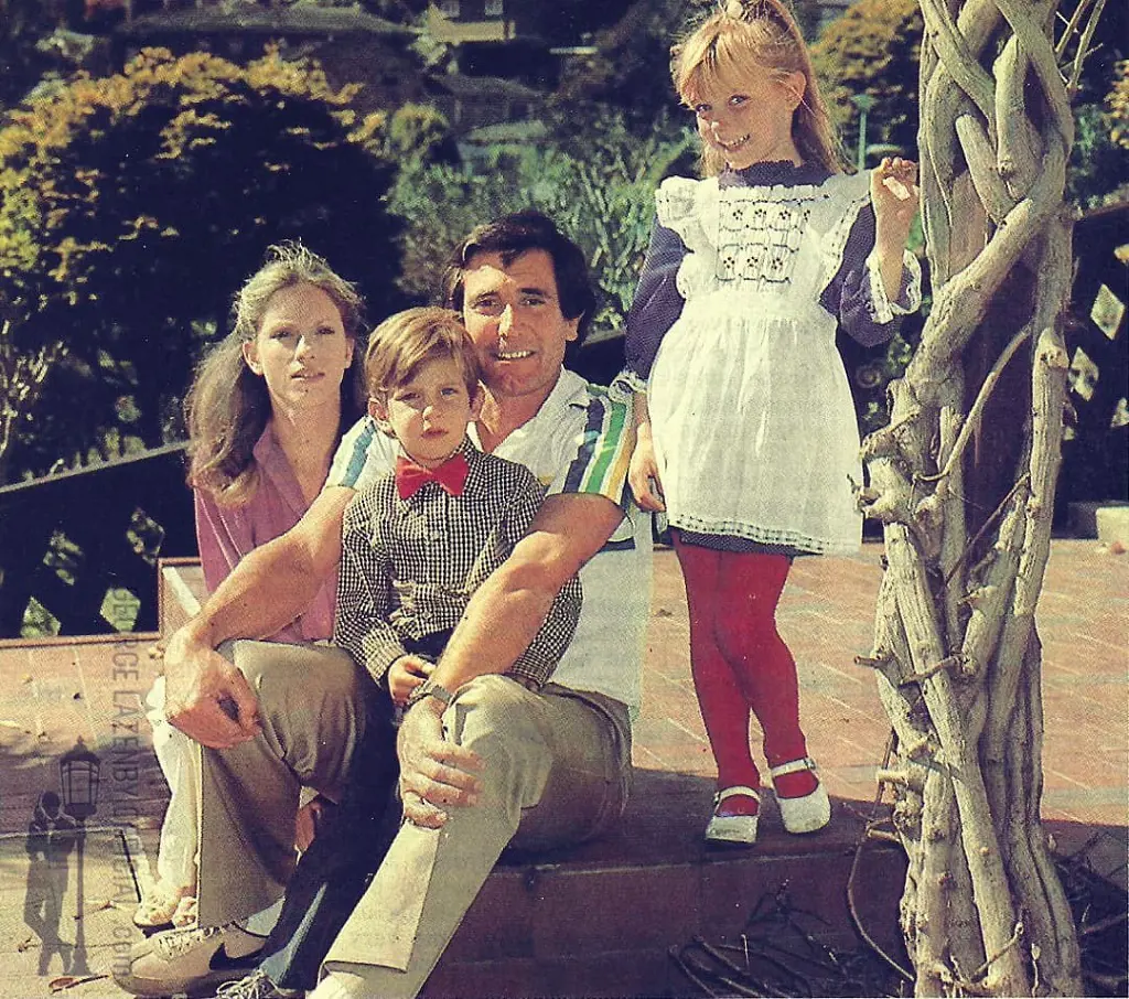 George Lazeny's first wife Chris, his late son Zach, and Melanie taken at their home in Sydney 1979