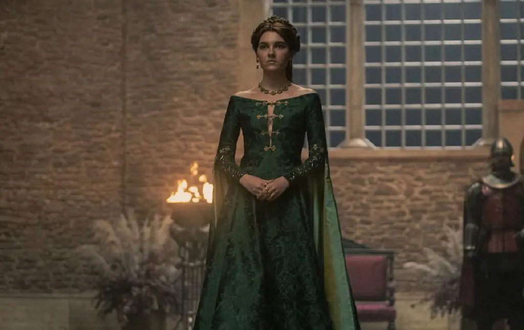 Alicent’s green dress in House of the Dragon