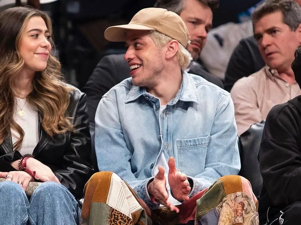Casey Davidson attending a game with her brother, Pete Davidson.