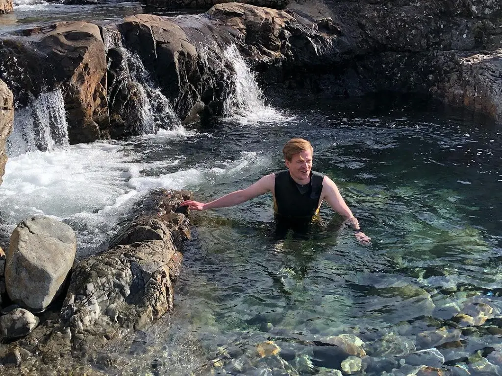 Nick Eardley spent two and a half weeks in Scotland and Wild swimming in Baltic Scottish water