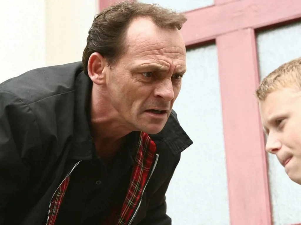 Billy Mitchell during an intense scene on the EastEnders.