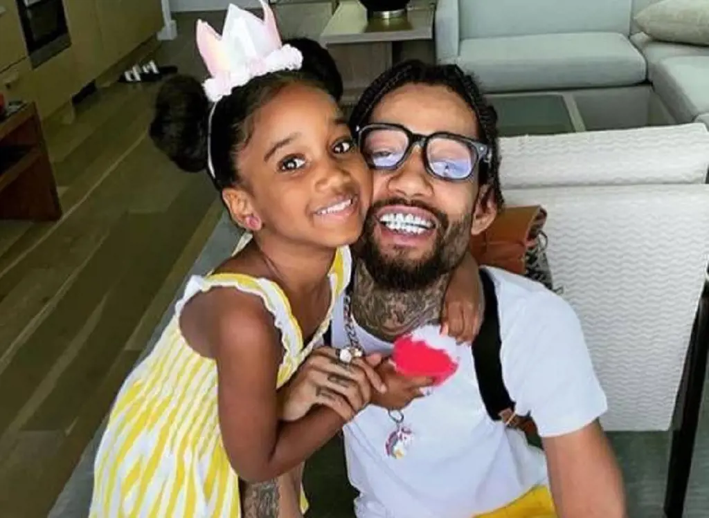 Pnb Rock (right) leaves behind his daughters Millan (left) and Xuri Li