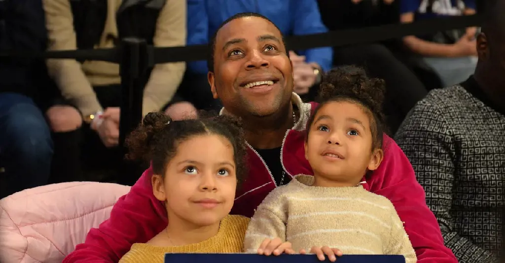 SNL long time serving cast, Kenan Thompson with his two adorable kids, Georgia, 8, (on the left), and Gianna, 4, (on the right)