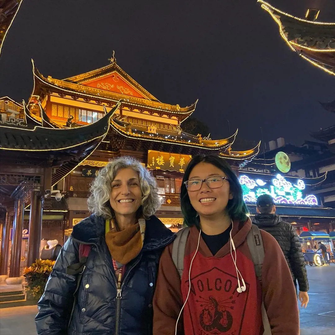 Cathy and Milan on a vacation to China in 2019 