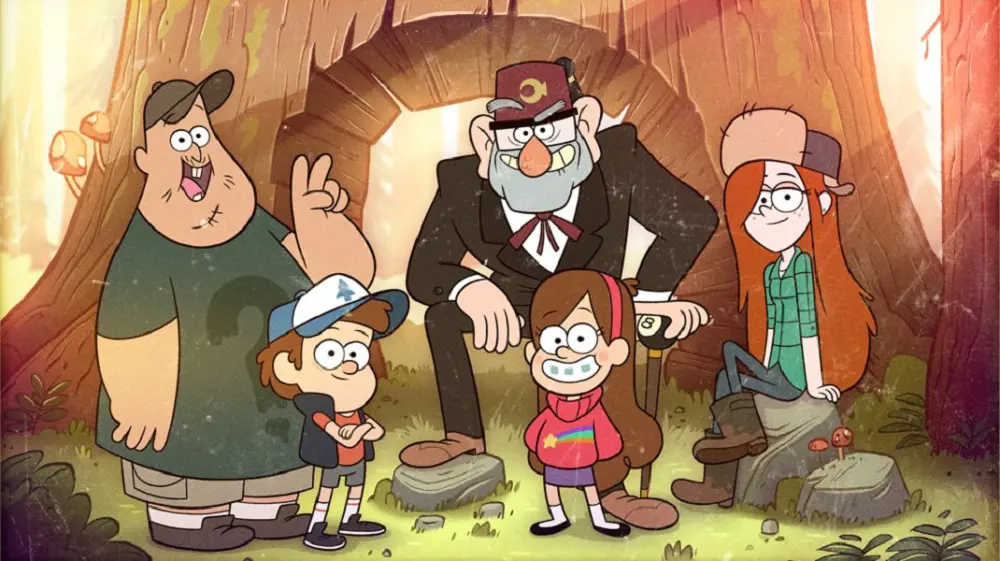The main characters of Gravity Falls