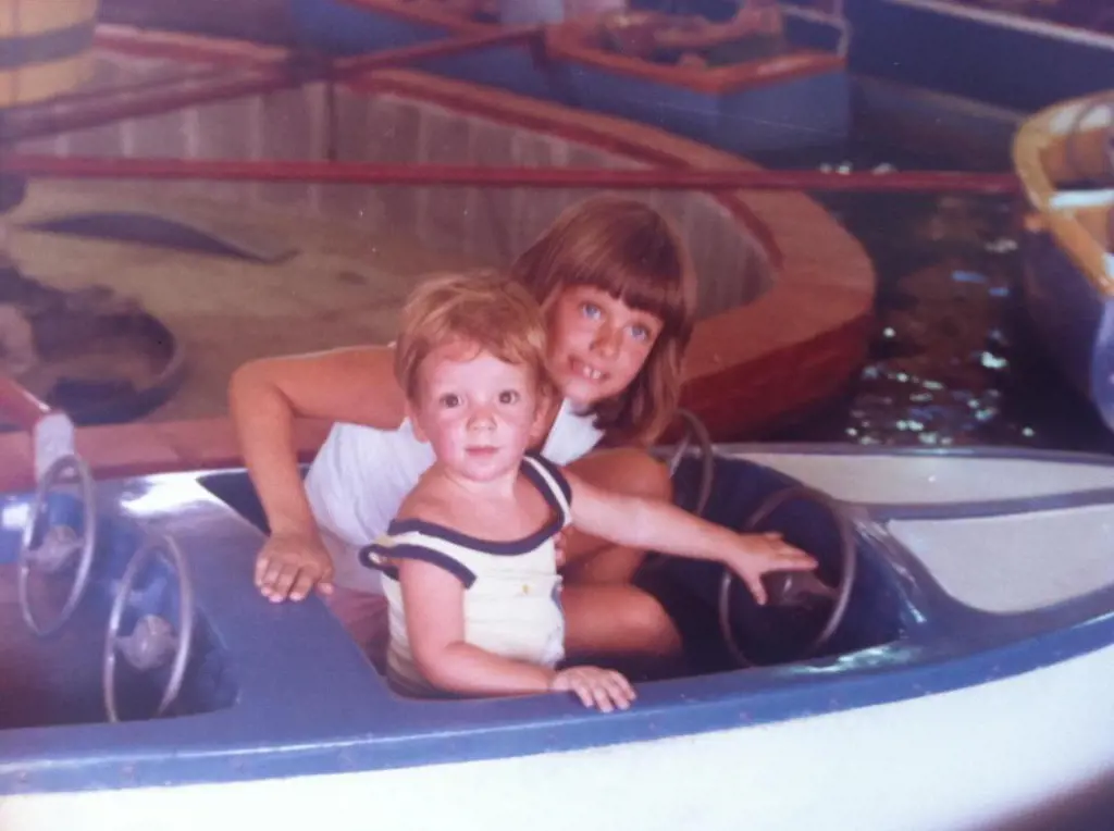Michael shared a wonderful childhood memory with his sister, Laura, while enjoying a boat ride. He wished her on Siblings day on April 11, 2015. 