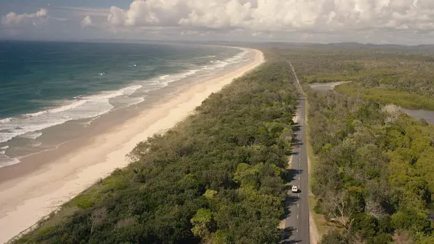 Snapshot of East Coast of Australia taken by the cinematographer Ben Nott. The film was shot in Byron Bay