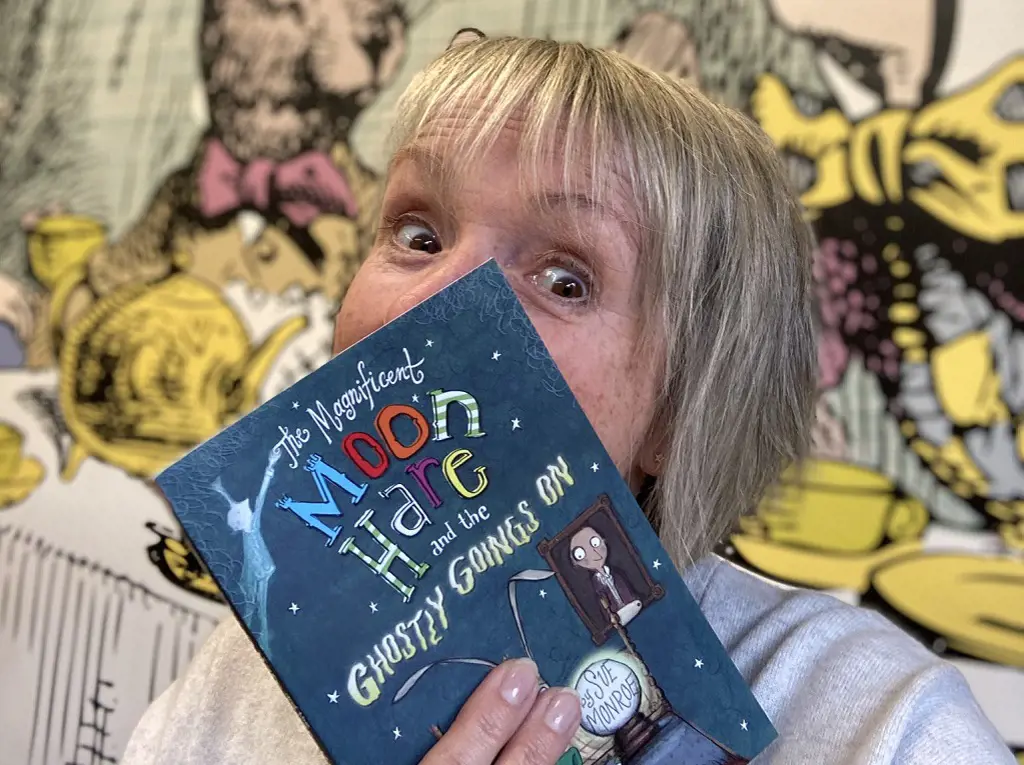 Sue Monroe shared the publication of The Magnificent Moon Hare and the Ghostly Goings On