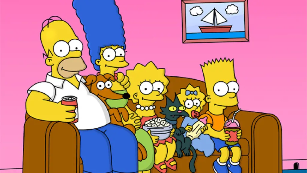 The Simpsons family in the picture 
