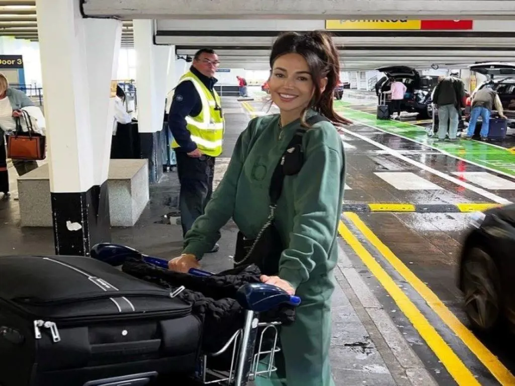Michelle Keegan shared an airport photo on her Instagram