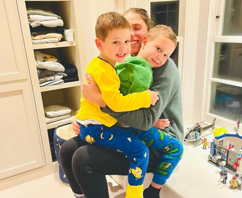 Johanna Konta playing with her nephews on her Instagram