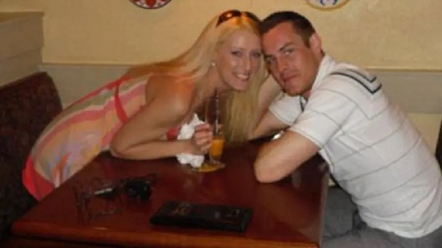 Killer couple: Logue, left, was accused of plotting the murder with her boyfriend, Jason Andrews, right