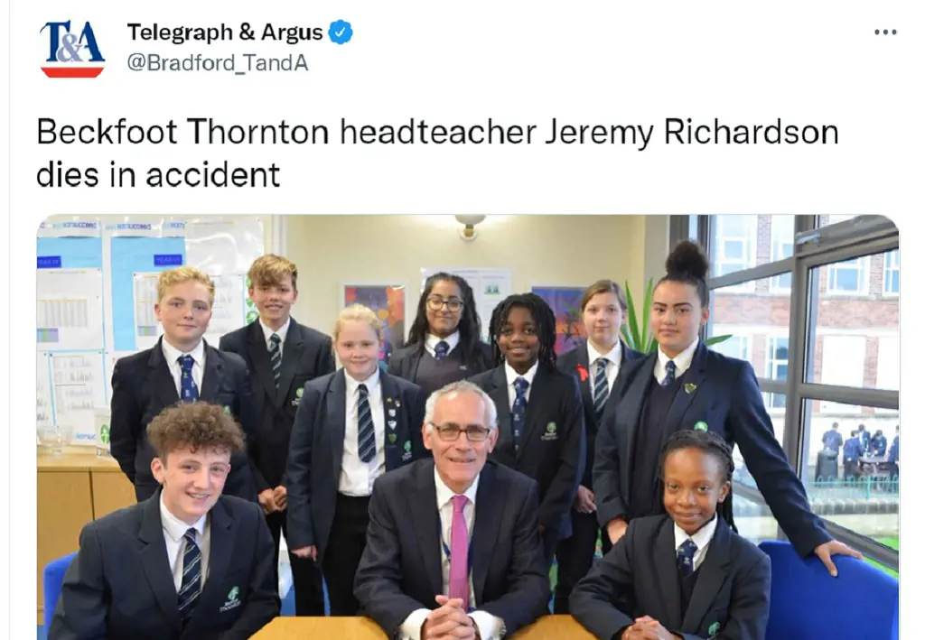 School Pays Tribute To Jeremy Richardson