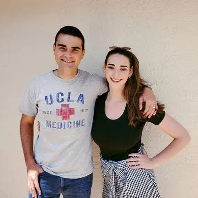 Ben Shapiro with his sister Abigail Shapiro