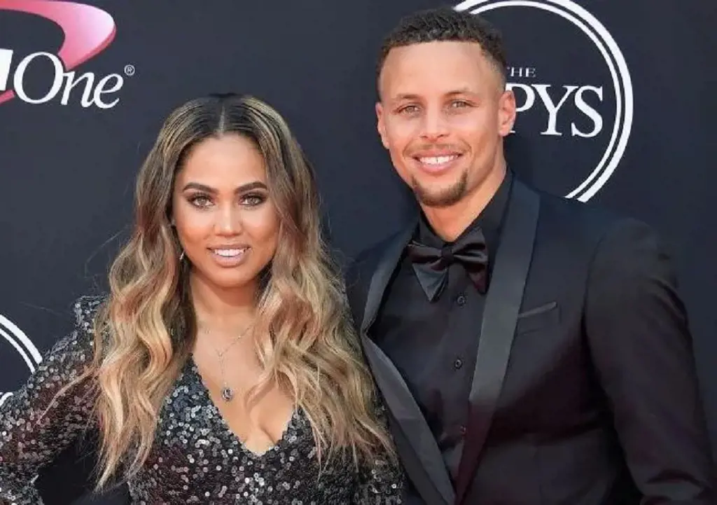 Ayesha Curry with her husband  Stephen Curry at 25th EPSY