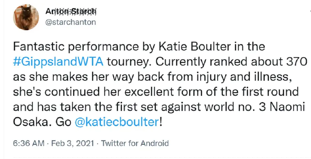 Fans Inspired from Katie Boulter