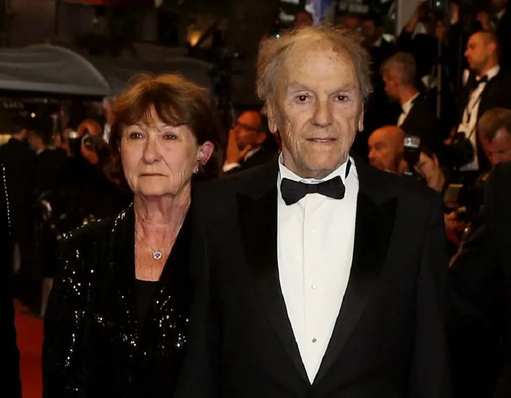 Photo of Jean Louis Trintignant and his wife Marianne Hoepfner during the 70th Cannes International Film Festival.