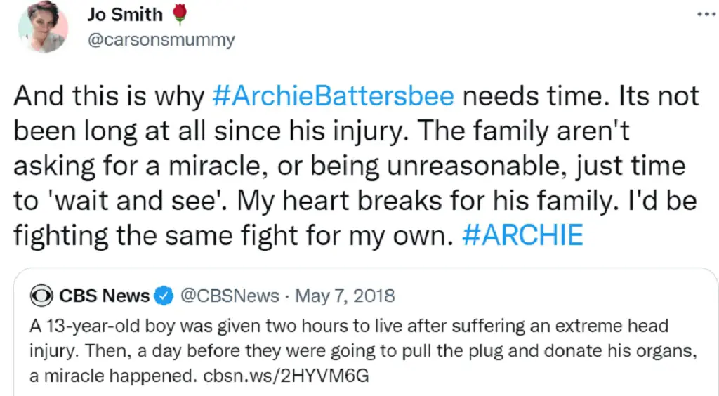 Support From Netizens For Archie and His family. Source: @carsonsmummy/ twitter