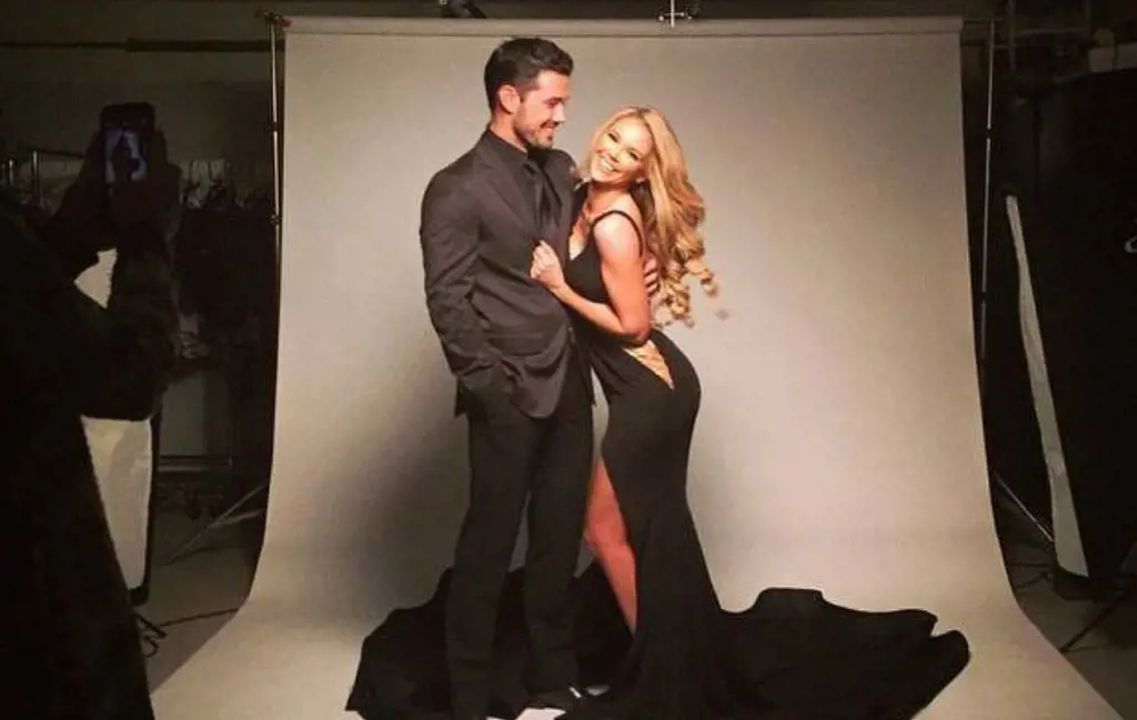 Ryan Paevey with his rumored girlfriend Jessa on a photo shoot