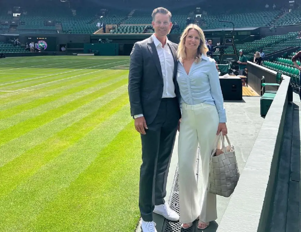 Henrik and his beloved wife visiting Wimbledon.