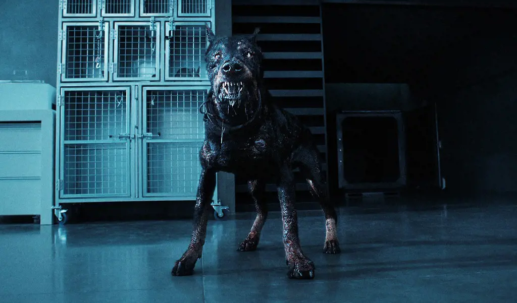 The Zombie Dog That Infects Billie In Netflix adaptation of Resedent Evil