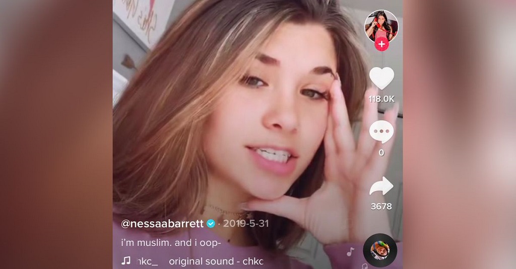 Nessa Barrett claiming she is muslim