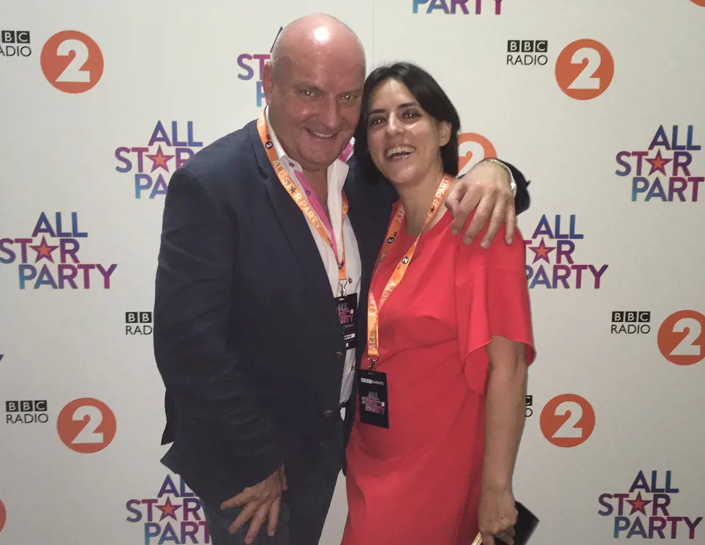 Helen Thomas at the All Star Party on BBC Radio 2 anniversary