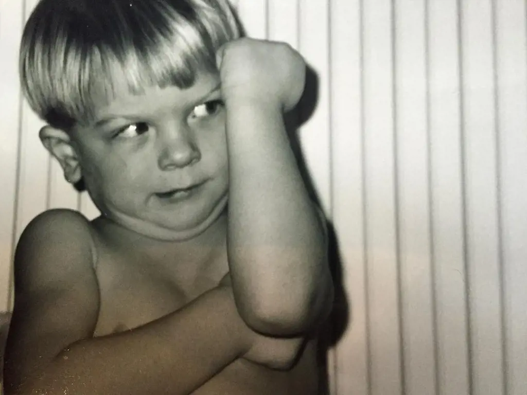 Logan Aldridge as a child before his accident