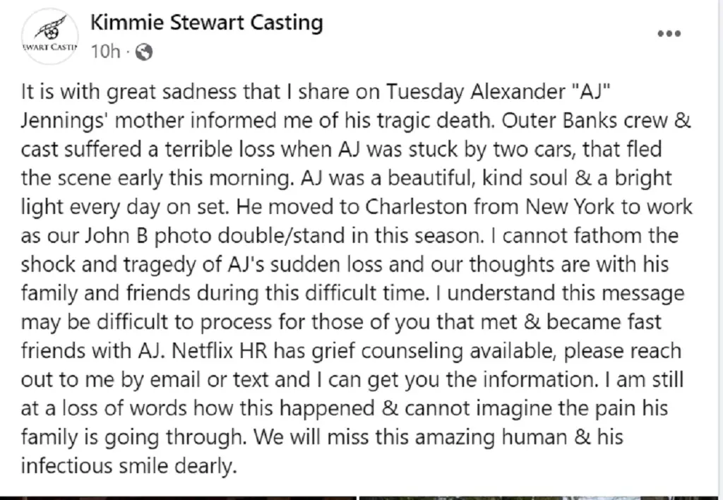 Kimmie Stewart Casting Pays Tribute To AJ Jennings 
