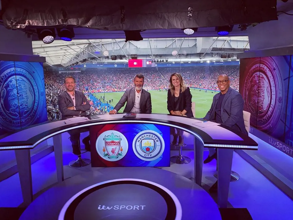 said Kare Carney I had fun making my @itvfootball debut for the Community Shield today.