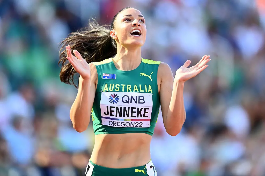 Michelle Jenneke reached 2.84! fastest time in 7 years and through to the semi final on July