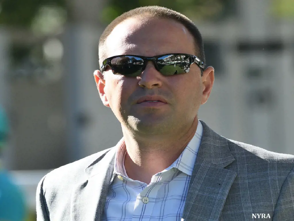 Chad Brown, a trainer, was taken into custody by the Saratoga Springs Police Department.